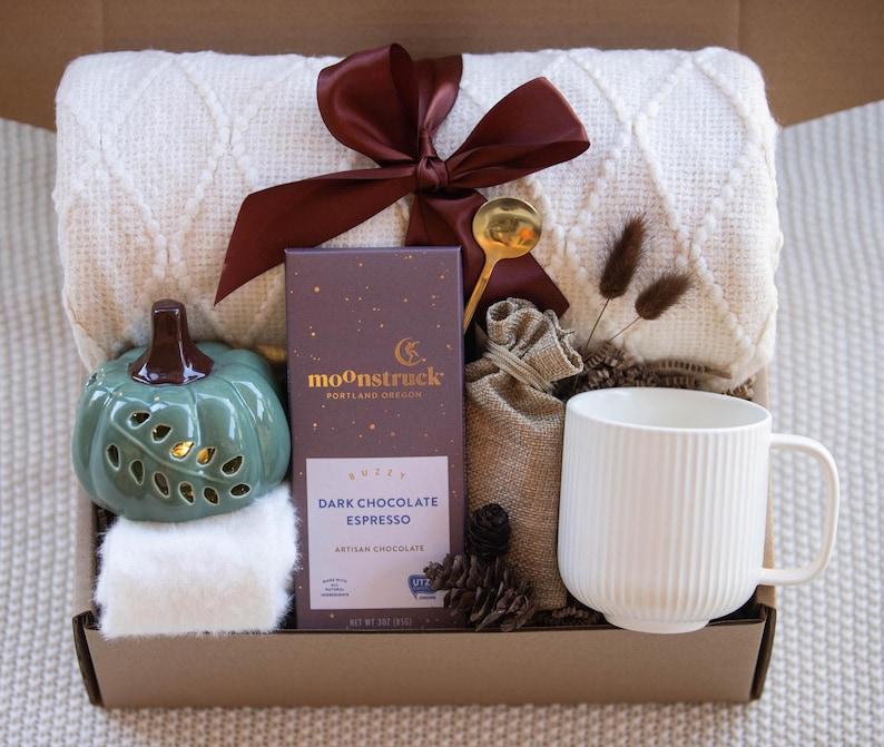 Christmas Gift Box, Winter Care Package For Women Hygge Gift Box Warm Cozy Gift Winter Gift Basket Sending Hugs Gift Box Women Winter Gifts Cozy Care Package