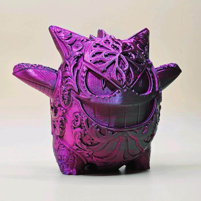 Gengar 3d Printed Pokemon Statue Hand Painted