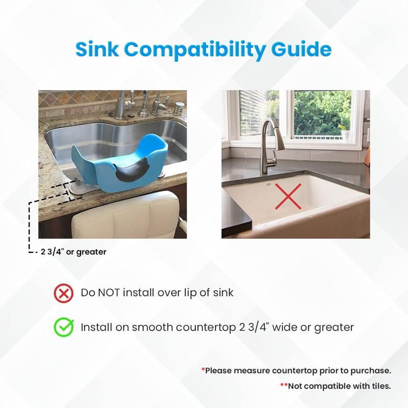 Portable Hair Wash Basin for , , , Teens | Portable  Bowl for use on Bathtub or Sink | -Free Rinser (Blue)