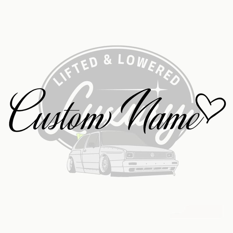 Custom Cursive Name Decal - Personalized Name Decoration