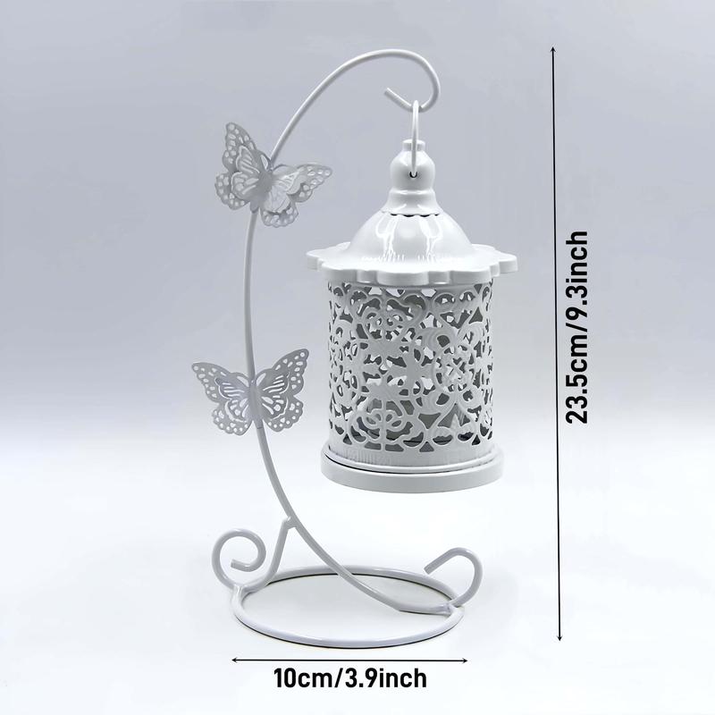 Hollow Out Design Candle Holder without Candle, 1 Count Creative Butterfly Hook Design Candle Lantern, Desktop Ornament for Home Decor