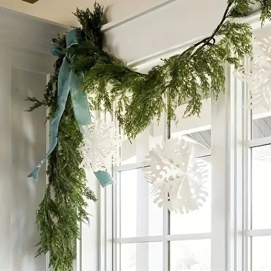 Handcrafted Lush Artificial Cedar Garland 72