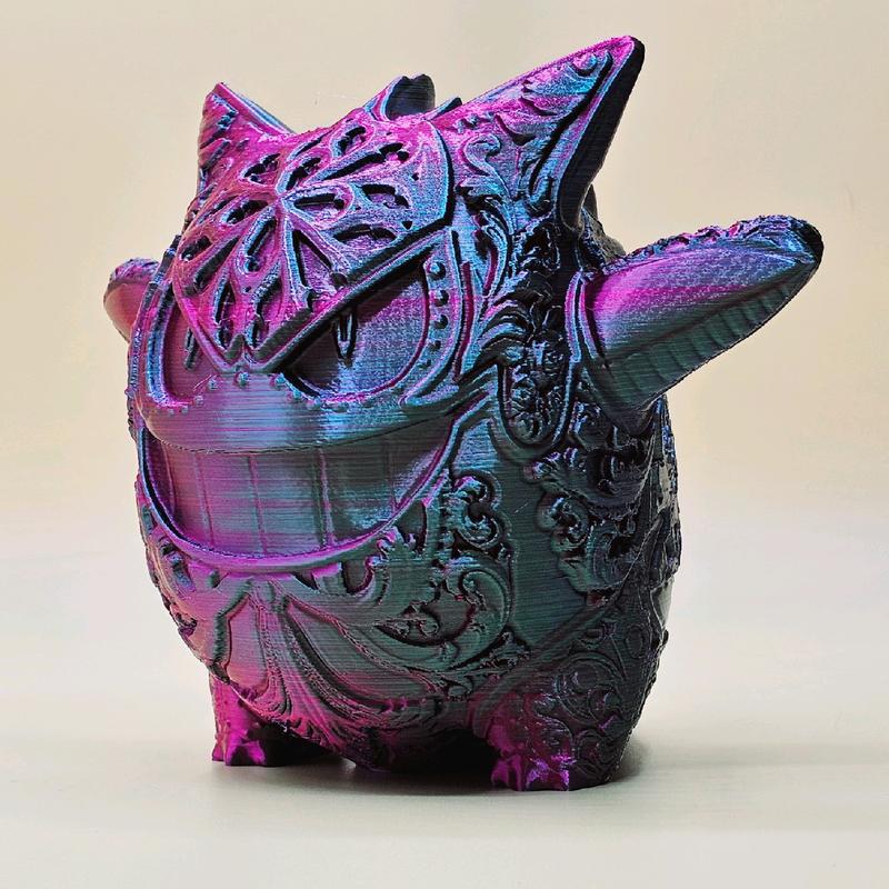 Gengar 3d Printed Pokemon Statue Hand Painted