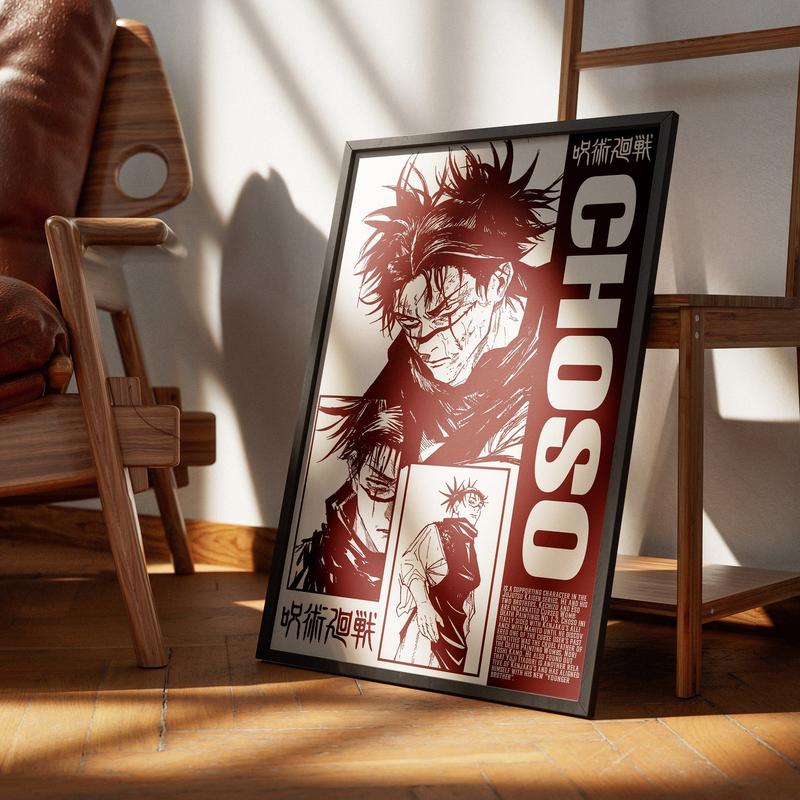 Choso JJK Anime Poster, Choso Jujutsu Kaisen Anime Posters Decor Photo