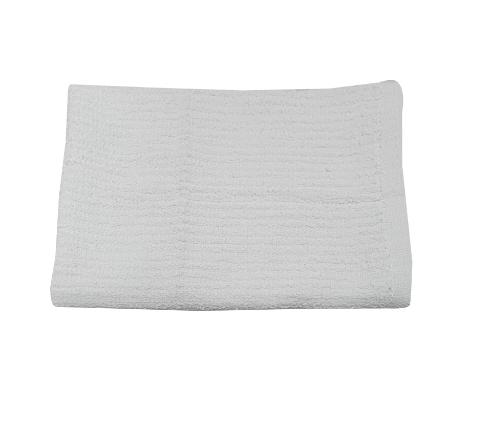 6-Piece Bar Mop Kitchen Towel Set, Solid White Cotton Gift