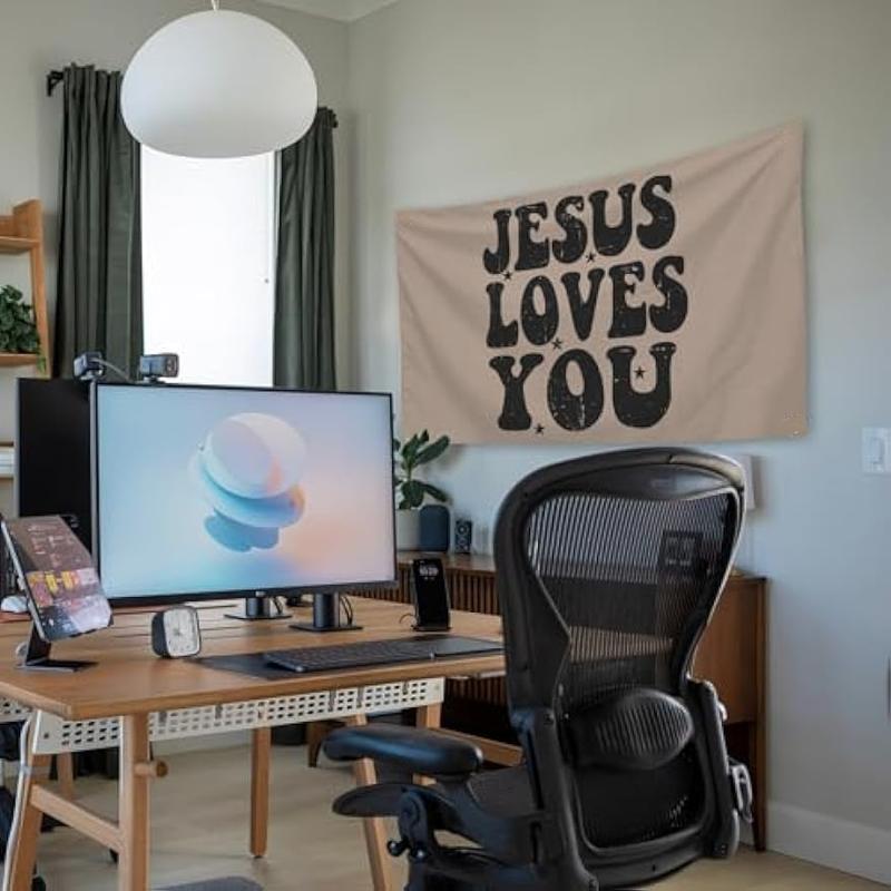 Jesus loves You Tapestry 40x60in Tapestry For Bedroom College Dorm Home Decor Wall Hanging Meme Funny Tapestry