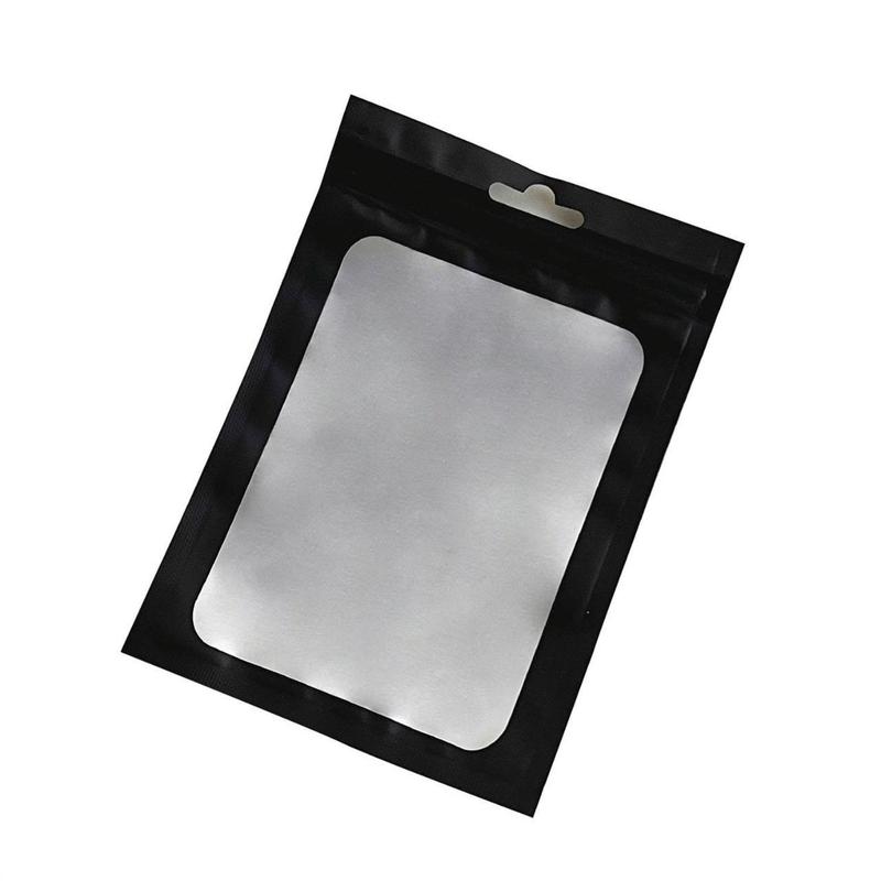 Mylar Bag, 100pcs Reusable Sealable Mylar Bag with Clear Window, Dustproof Durable Storage Bag for Candy & Jewelry