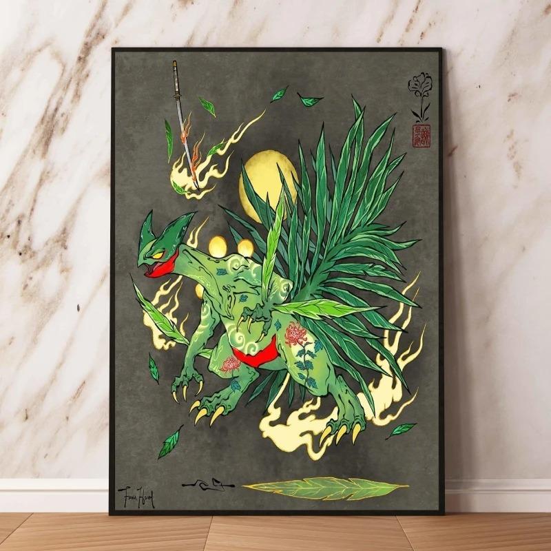 Japanese Classic Anime Pokemon Pikachu Wall Art Poster Canvas Paintings on The Wall Picture for Living Room Interior Painting