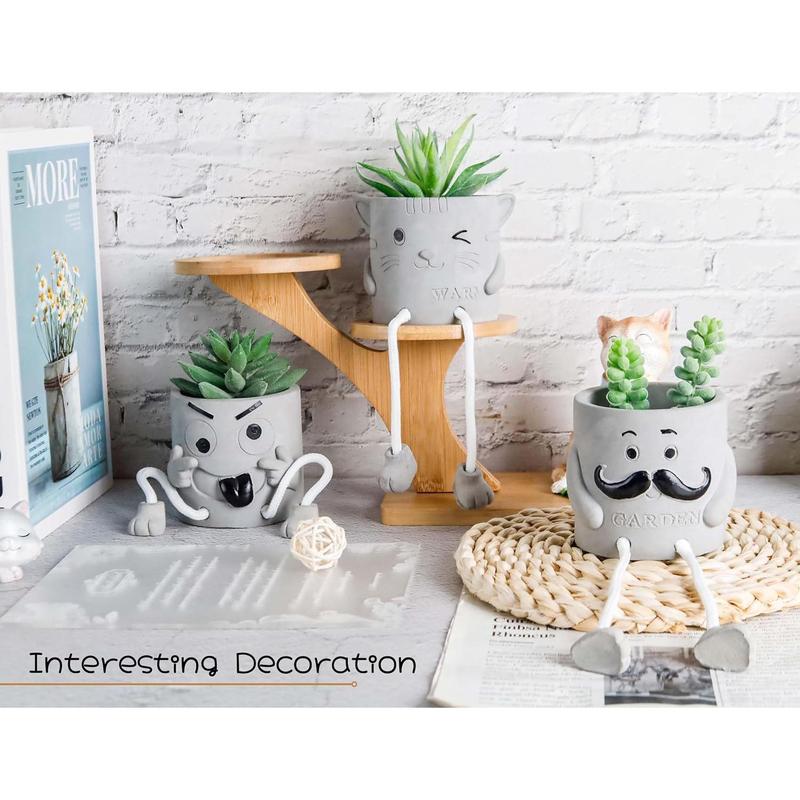 3 Packs Fake Plants Artificial Plants Indoor for Bathroom Desk Plants Decor