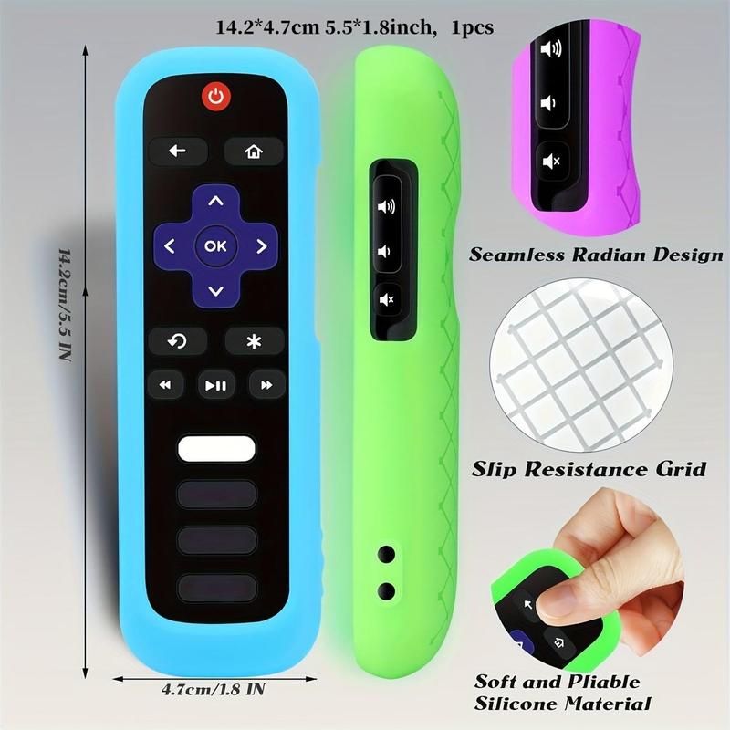 Glow In The Dark Remote Control Case, 1 Count Remote Control Cover, Remote Control Protector For Home, Christmas Gifts, Christmas Decorations