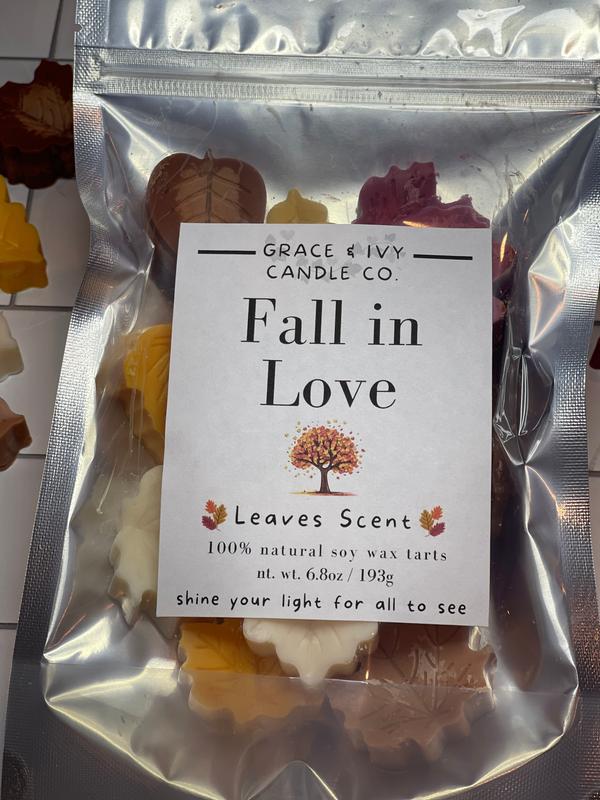 Fall in Love Large Wax Leave Tart Bag