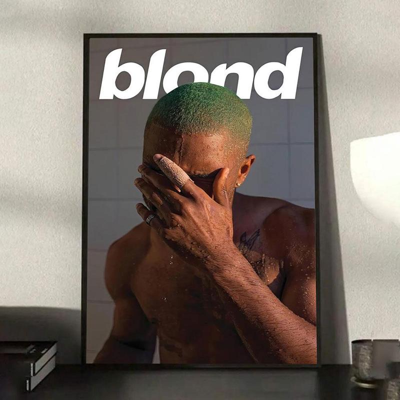 Blond Poster, 1 Count Hip Hop Album Cover Poster without Frame, Wall Art Decor for Home Living Room Bedroom Study Room, Home Decor