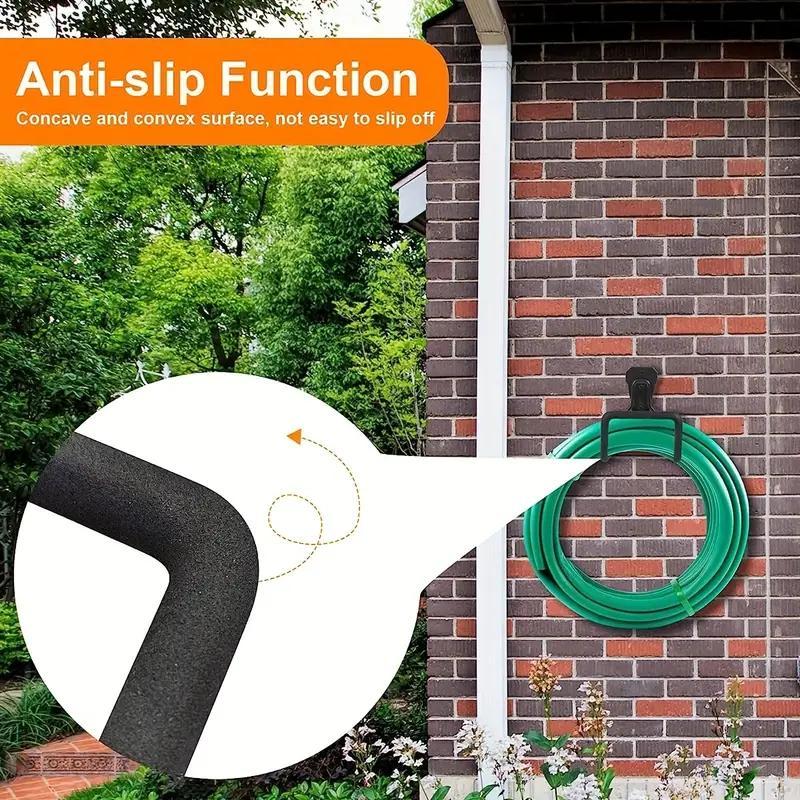 Cast Iron Garden Hose Holder for Summer, 1 Count Wall Mounted Water Hose Holder for Outside Yard, Sturdy Hose Reel Hose Hooks for Water Hose, Garden Tools, Gardening Hose Mount