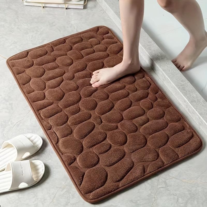 1pc Soft-Grip Pebble Pattern Non-Slip Foot Pad - Bathtub Mats for Slip-Resistant Bathrooms, Bedrooms, and Kitchens - Absorbs Water, Reduces Slipping, and Provides Comfortable Standing Experience