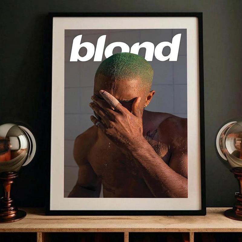 Blond Poster, 1 Count Hip Hop Album Cover Poster without Frame, Wall Art Decor for Home Living Room Bedroom Study Room, Home Decor