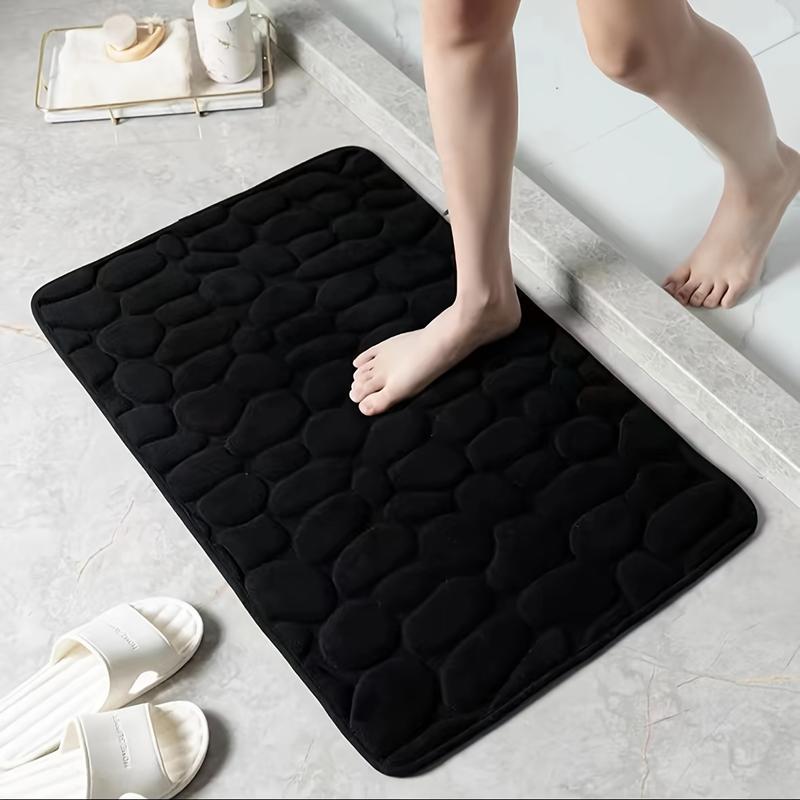 1pc Soft-Grip Pebble Pattern Non-Slip Foot Pad - Bathtub Mats for Slip-Resistant Bathrooms, Bedrooms, and Kitchens - Absorbs Water, Reduces Slipping, and Provides Comfortable Standing Experience