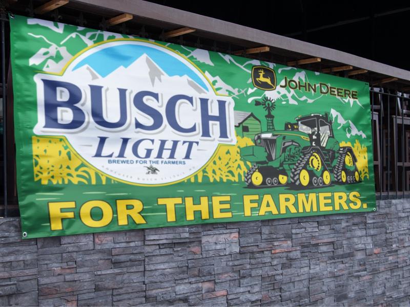 Busch Light John Deere Vinyl Banner (2.5ft x 5ft)