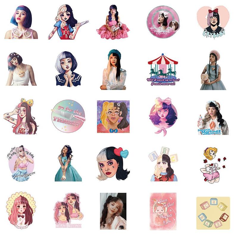 Cartoon Girl Series Sticker (50pcs), Waterproof Self Adhesive Decor Paper, Decor Sticker for Gift Greeting Card Water Bottle Laptop Phone