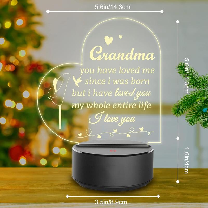 Christmas Gifts, Grandma Gifts from Grandchildren Granddaughter Grandson, Grandma Birthday Gifts, Mother’s Day Gifts, Thanksgiving Day Gifts for Nana, Grammy, Grandmother