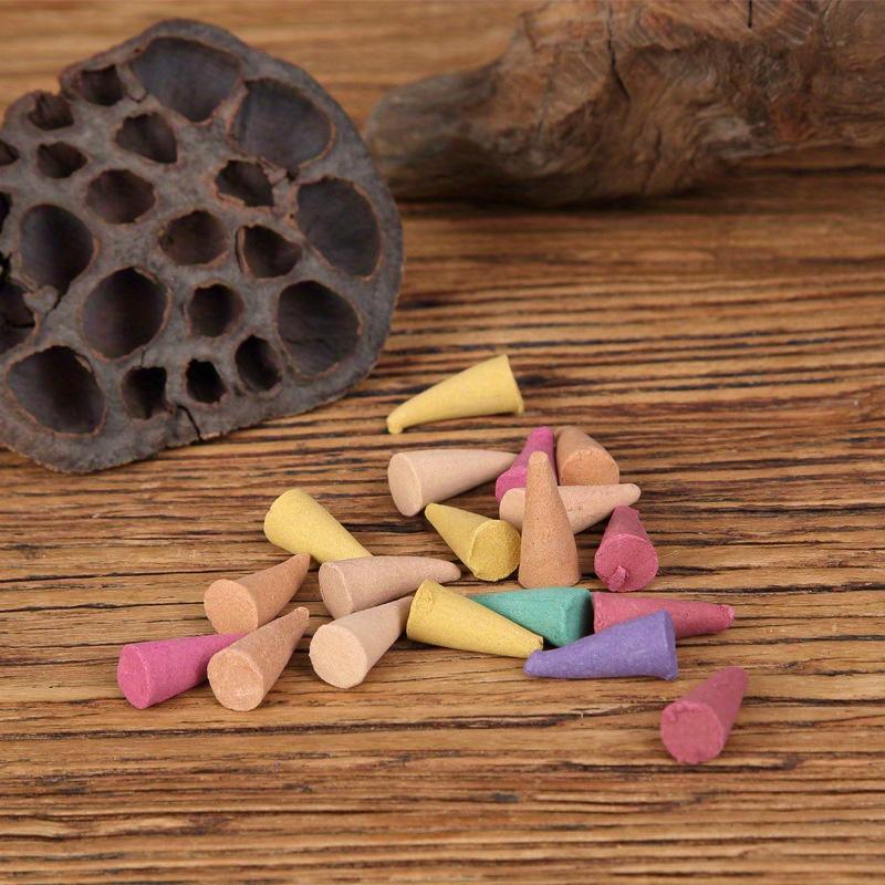 Colorful Aromatherapy Incense Cone, 60 100 150pcs Mixed Color Fragrance Incense Cone, Home Fragrance for Living Room, Bedroom, Bathroom