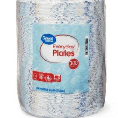 Great Value Everyday Disposable Paper Plates, 8.5