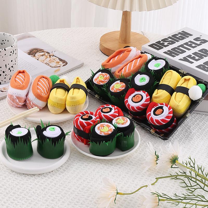 5-Pack Sushi cotton stockingscreative and fun holiday gift box set,Christmas gift