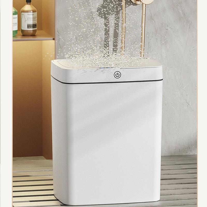 15L Smart Sensor Trash Can, Waterproof & Anti-odor Automatic Sensor Trash Can, Kitchen Trash Can, Suitable for Home Kitchen, Office [Battery Required, without Battery]