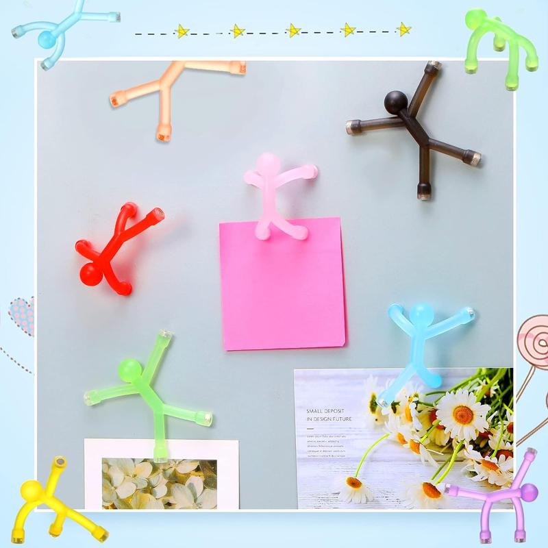 30 Pcs Cute Novelty Man Fridge Magnets for Refrigerator, Door, Office Humanoid Magnetic Toys Colorful Fidget Toys for Crafts Science