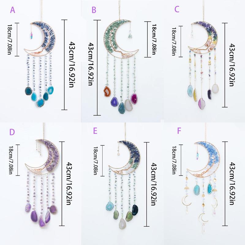 Crystal Colorful Dream Catcher, 1 Count Bohemian Style Wall Hanging, Window Hanging Decoration for Home Wall Bedroom Living Room Office