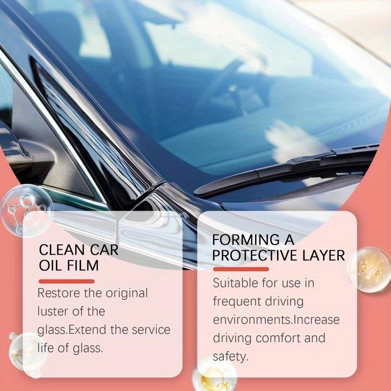 Car Oil Film Cleaning Brush, Car Windshield Oil Film Removal Tool, Rainy Day Anti-fog Cleaning Glass Brush, Suitable for All Cars