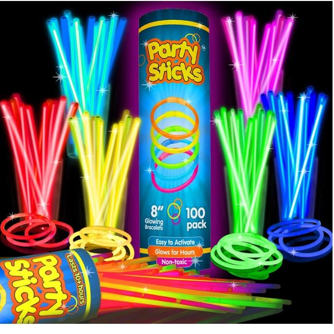 Glow Sticks Bulk Party Favors 100 pack - 8