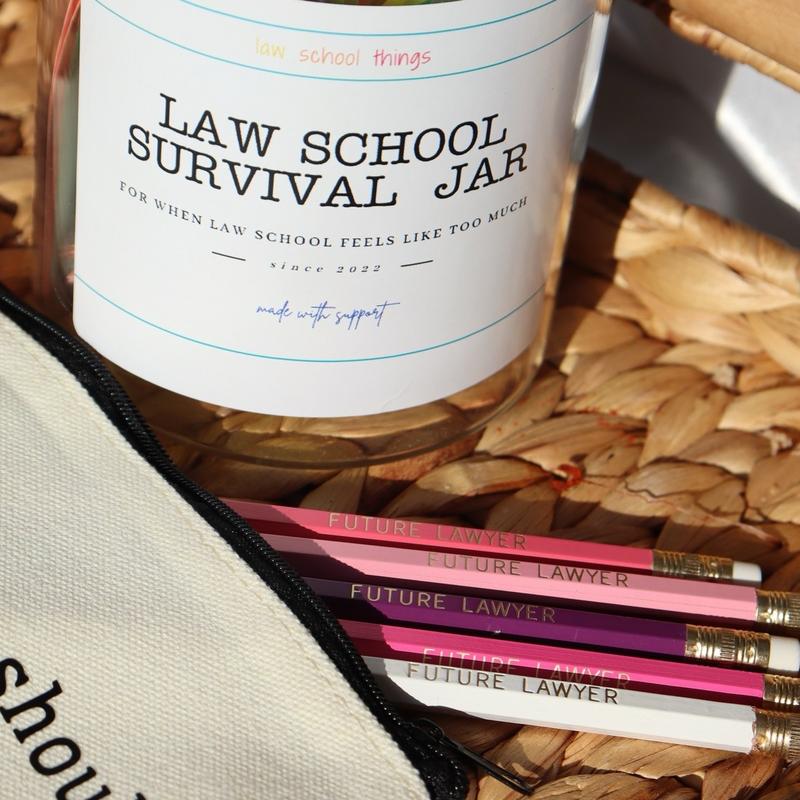 Law School Survival Jar for Law Students and Future Lawyers