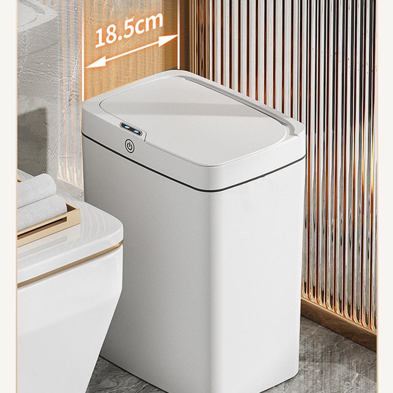 15L Smart Sensor Trash Can, Waterproof & Anti-odor Automatic Sensor Trash Can, Kitchen Trash Can, Suitable for Home Kitchen, Office [Battery Required, without Battery]