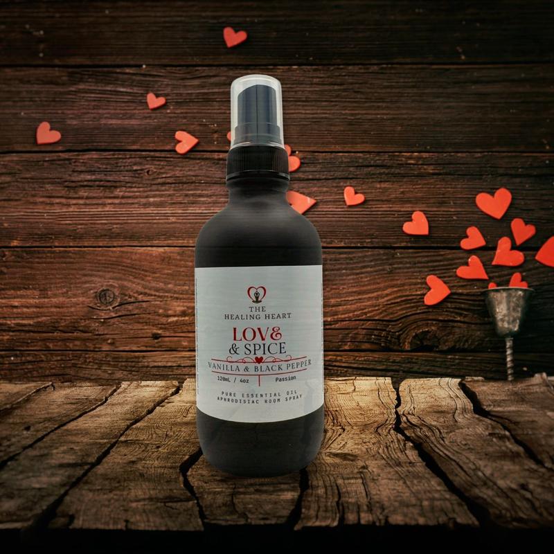 Love & Spice Room Spray - Vanilla & Black Pepper - Aphrodisiac Enhancing Room Spray Scent Matte