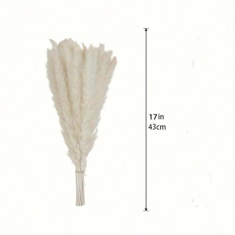 Dried Pampas Grass Plumes Decoration, 30pcs set Faux Reed Flower Stems Bunch, Fake Flower for Flower Arrangements Wedding Home Decor