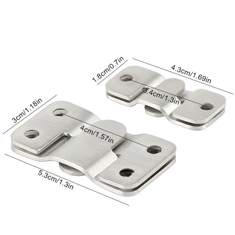 Interlock Hanging Buckle, Flush Mount Bracket, Furniture Connector, Wall Picture Frame Hanger, Display Photo Frame Hooks