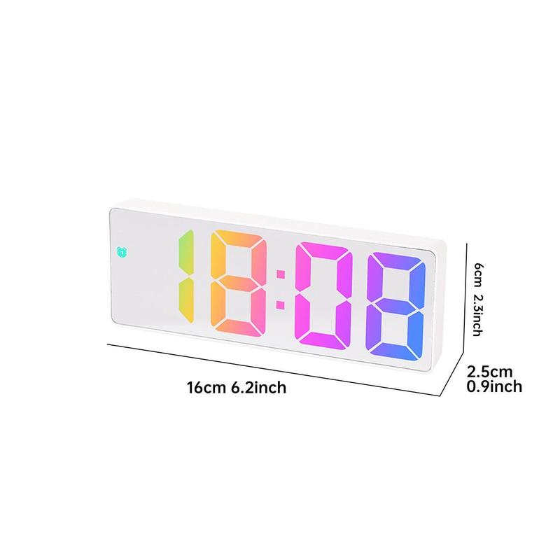 LED Electronic Clock, Creative Alarm Clock, 1 Count USB Battery Powered Large Screen Clock, Home Decor for Bedroom, Living Room (Battery Not Included)