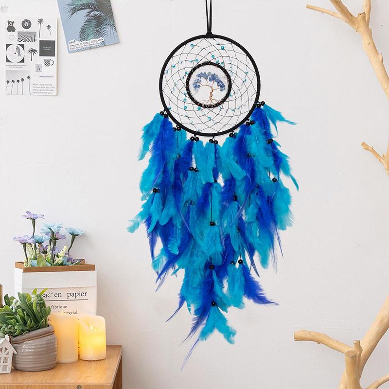 Dream Catcher for Ramadan Decor, 1 Count Feather Decor Dream Catcher, Hanging Decor for Home Living Room Room, Ramadan Decorations, Holiday Gift for Friends