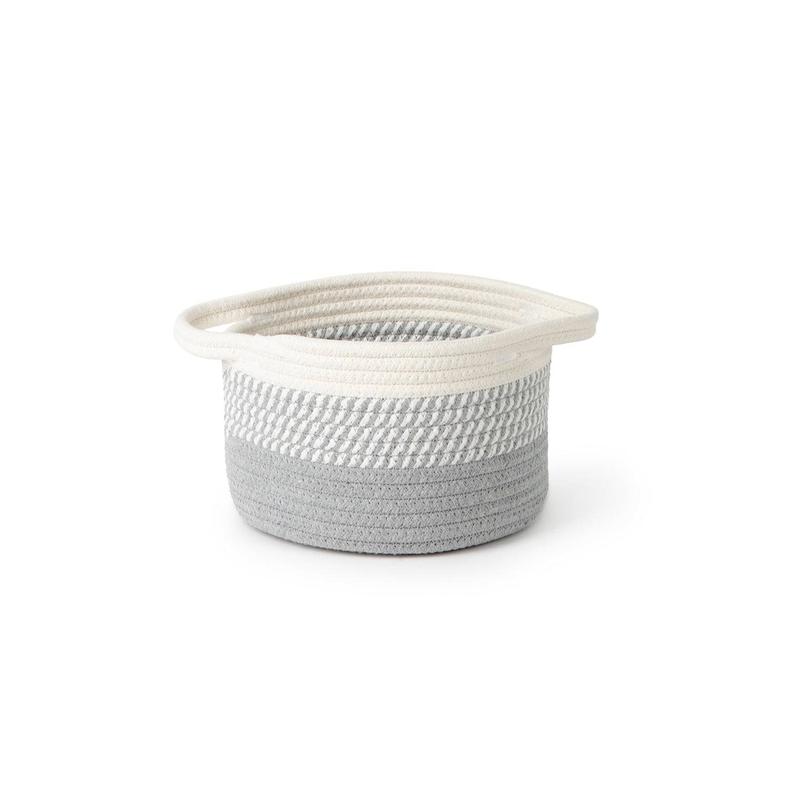 Grey Ombré Cotton Storage Basket