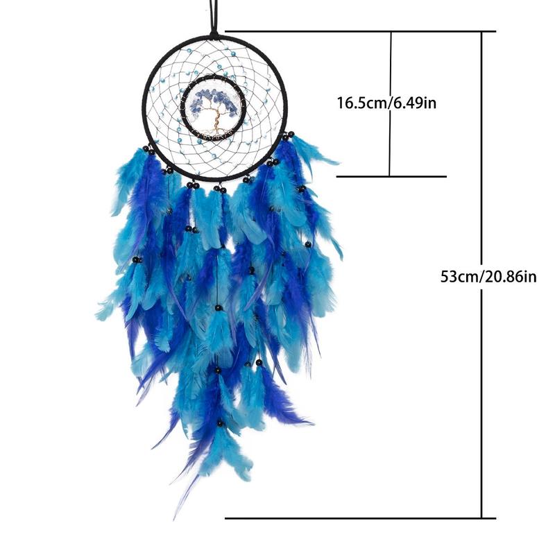 Dream Catcher for Ramadan Decor, 1 Count Feather Decor Dream Catcher, Hanging Decor for Home Living Room Room, Ramadan Decorations, Holiday Gift for Friends