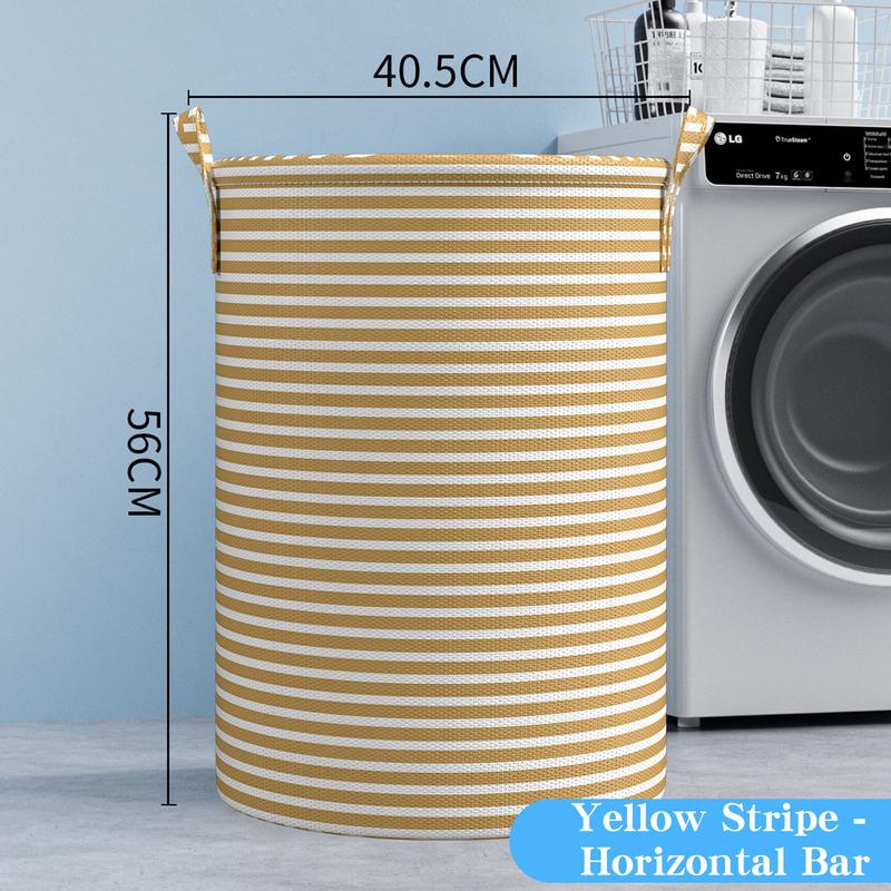 Large Laundry with Handles Hamper Laundry Basket Dirty Clothes Basket Foldable Home Bathroom Storage Bucket Clothes Storage Dormitory Sorting Laundry Basket Organiser