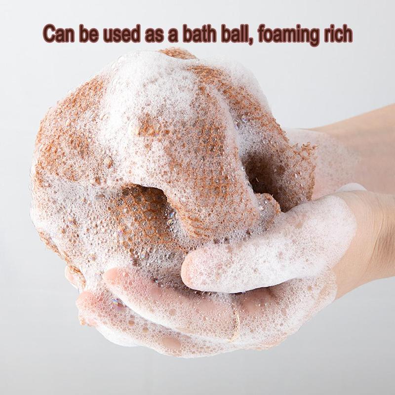 Mesh Bath Loofahs, 3 Counts set Reusable Soft Exfoliating Body Scrubber, Bathing Accessories for Home Bathroom Hotel Salon