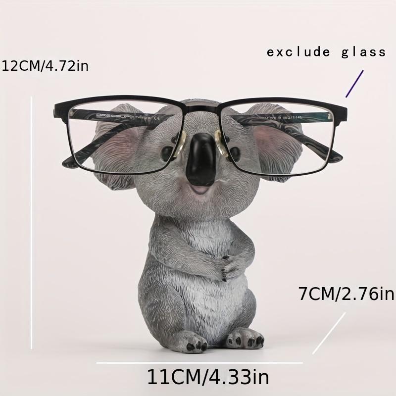 Koala Resin Ornaments for Mean Girls Decorations, 1 Count Creative Animal Design Eyeglasses Holder without Glasses, Desktop Ornament for Home Office