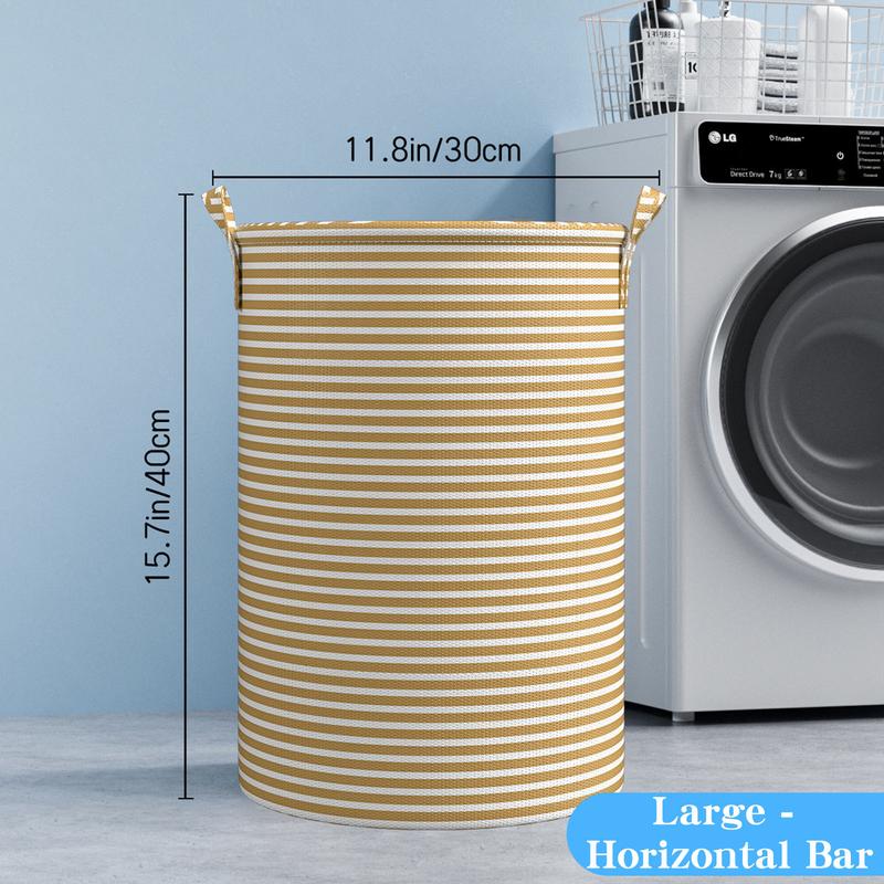 Large Laundry with Handles Hamper Laundry Basket Dirty Clothes Basket Foldable Home Bathroom Storage Bucket Clothes Storage Dormitory Sorting Laundry Basket Organiser