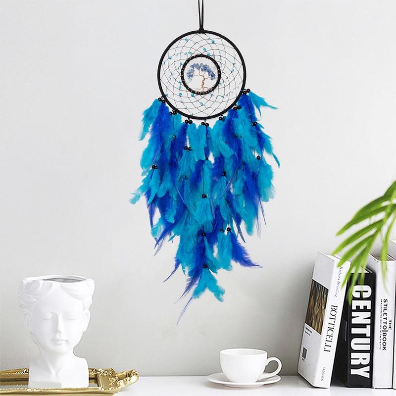 Dream Catcher for Ramadan Decor, 1 Count Feather Decor Dream Catcher, Hanging Decor for Home Living Room Room, Ramadan Decorations, Holiday Gift for Friends