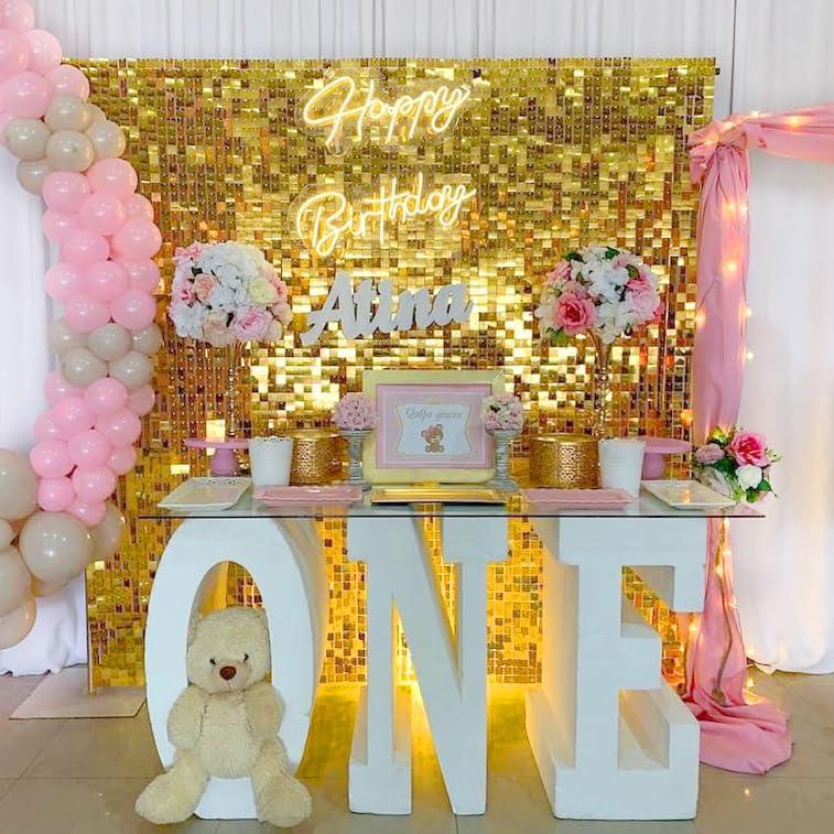 Shimmer Wall Backdrop 12 18 24 30 36 Packs Shimmer Backdrop Panels for Wedding Party Birthday Engagement Decoration Banners Ornaments