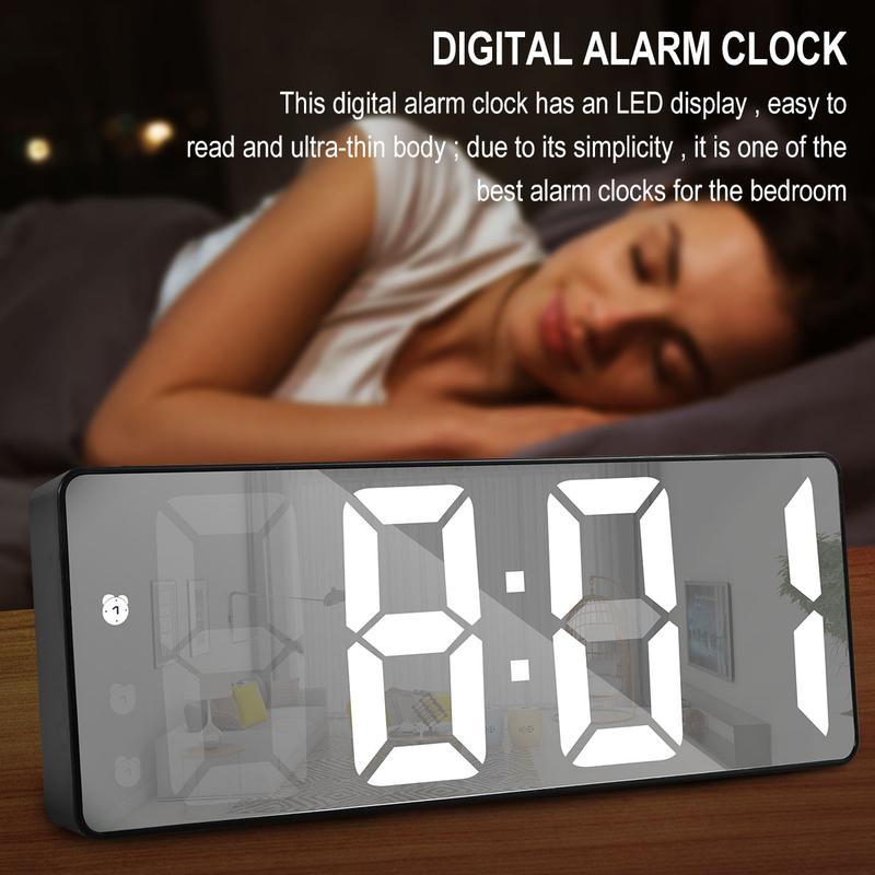 Digital Alarm Clock LED Travel Alarm Clocks with Snooze Button Brightness Adjustable Gifts for Wife,Personalized Gifts