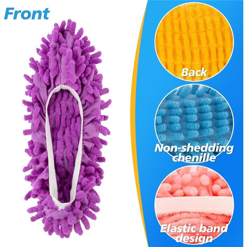 10 Mop Slippers for Floor Cleaning - Size 8 Mop Socks Women Mopping Cleaning Socks Feet Foot Mopping Dusting Slippers Dust Mopping Shoes shoe cover