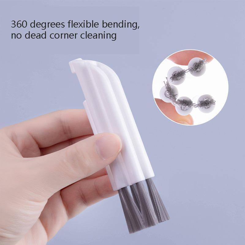 Multifunctional Cup Lid Cleaning Brush, 2pcs Household Keyboard Groove Gap Cleaning Brush, Kitchen Gadget, Kitchen Utensils