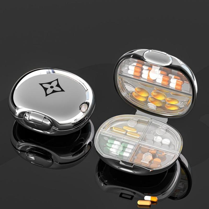 Portable Pill Box, 1 Count Dustproof Daily Pill Storage, Pill Organizer for Home Office Travel, Home Organizer for Daily Use